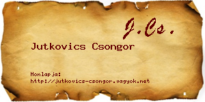 Jutkovics Csongor névjegykártya